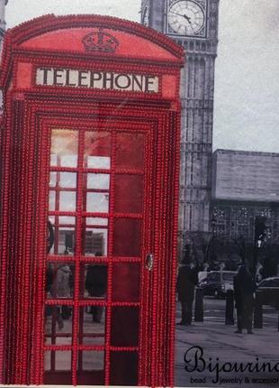 Домашнй декор. вышивка бисером в английском стиле. фотография города лондона.3 фото