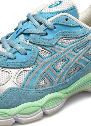 Женские кроссовки asics gel - nyc blue mint5 фото