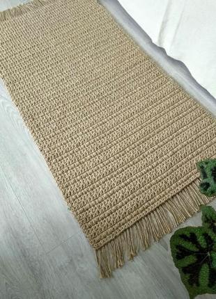 Эко коврик с бахромой коврик дорожка