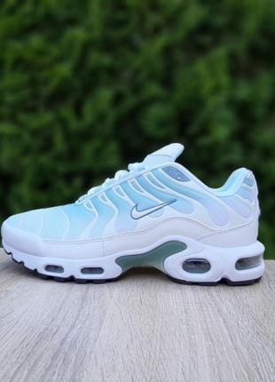 Чоловічі кросівки | nike air max plus tn ultra triple | білі | шкіра/текстиль, :46