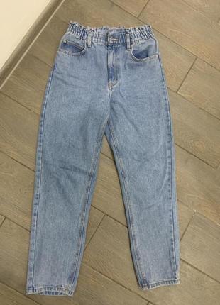 Женские хлопковые джинсы высокой посадки