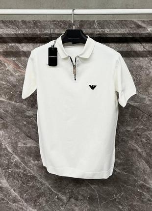 Брендові поло armani / якісні чоловічі футболки армані