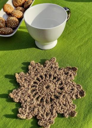Серветка під чашку. підставка під гаряче.