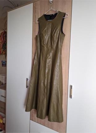 Кожаное платье размер с1 фото