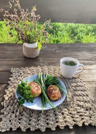 Плетёная корзинка органайзер. маленькая вязаная корзинка.10 фото