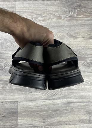 Rieker сандали 43 размер кожаные серые оригинал6 фото