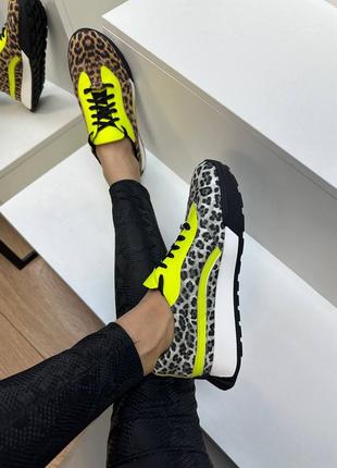 Эксклюзивные леопардовые кроссовки цвет на выбор3 фото
