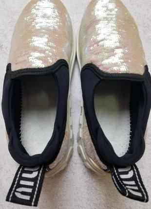 Кросівки miu miu by prada pink petal sequinned chunky sneakers4 фото