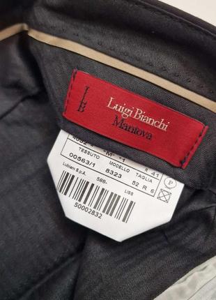 Классические брендовые брюки черные мужские luigi bianchi mantova италия3 фото