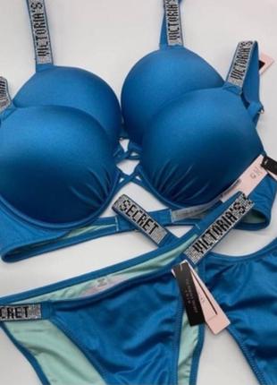 Купальник со стразами с каменными виктория сикрет victoria’s secret vs3 фото