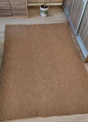 Килим. джутовий килим. плетений килим.3 фото
