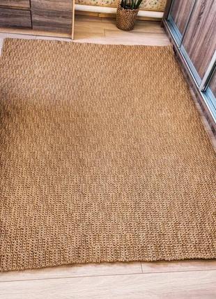 Великий плетений килим. килим ручної роботи. рогожа.5 фото