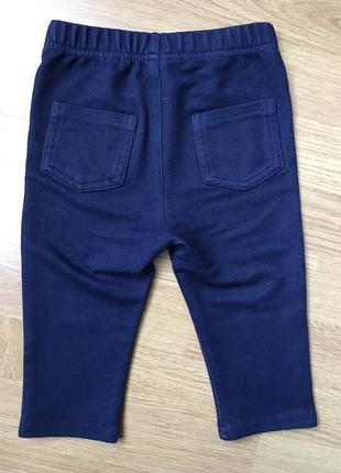 Трикотажные джинсы леггинсы штаны на малыша 12-24 мес1 фото