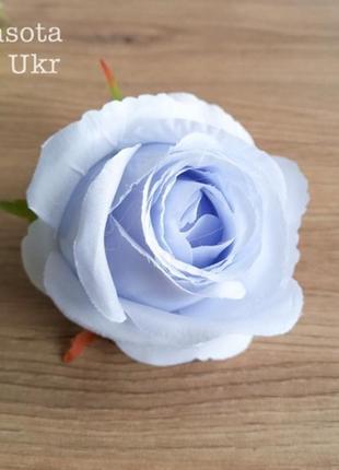 Голівка (7,5см) “троянда мондіаль” – блакитна - flowers-1461 фото