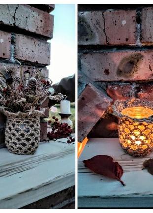 Маленький свічник ліхтар. підсвічник скляний.