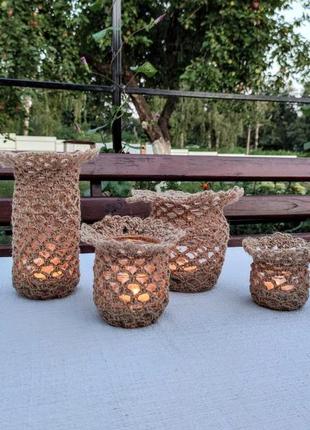 Маленький свічник ліхтар. підсвічник скляний.