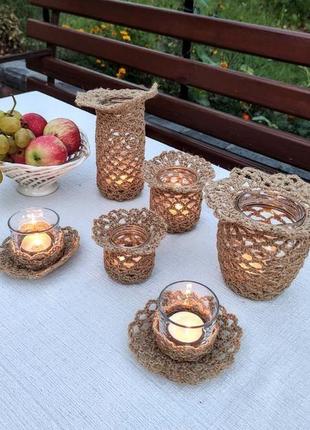 Маленький свічник ліхтар. підсвічник скляний.