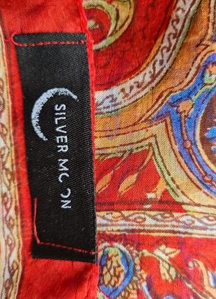Яркая шелковая индийский платок1 фото