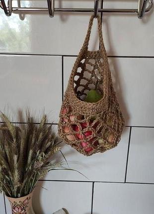 Подвесная корзина для хранения. сетчатый мешочек органайзер.