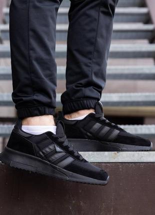Adidas retropy f2 total black 2