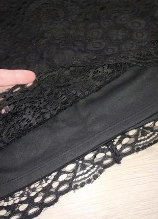Новое черное ажурное кружевное платье9 фото