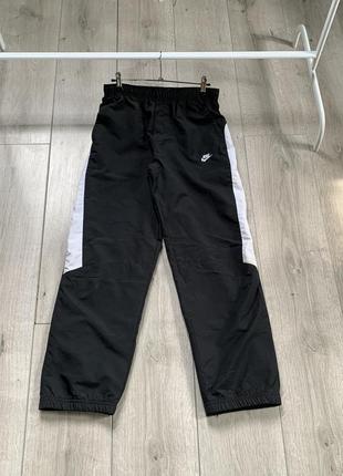 Штани брюки карго nike оригінал брендові чорного кольору з білою смужкою з боку розмір xs s1 фото