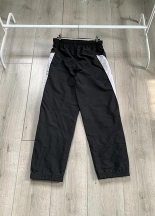 Штани брюки карго nike оригінал брендові чорного кольору з білою смужкою з боку розмір xs s2 фото