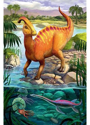Пазли - (54 елм. міні) - "динозавр"