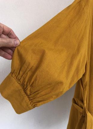 Яркая блуза піджак жакет с поясом лен льняная хлопковая6 фото