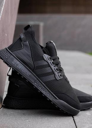 Чоловічі кросівки adidas different black2 фото