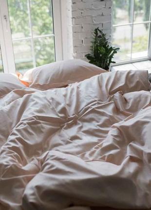 Комплект постельного белья двуспальный vanilla с натурального сатина 180х210 см4 фото