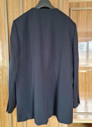 100% шерстяной удлиненный пиджак тренч2 фото