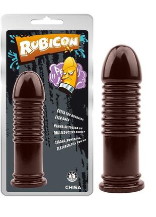 Анальна пробка rubicon backdoor buddy-brown chisa, коричневий  18+