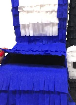 Пиньята синий трактор capsboard