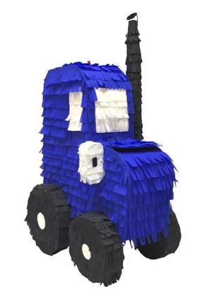 Пиньята синий трактор capsboard
