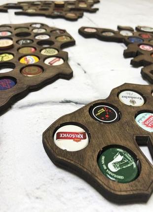Доска для пивных крышек карта мира capsboard world big dark