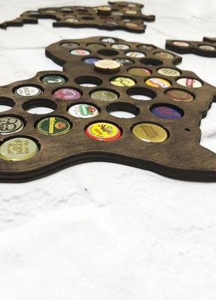 Доска для пивных крышек карта мира capsboard world big dark