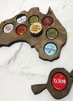 Доска для пивных крышек карта мира capsboard world big dark