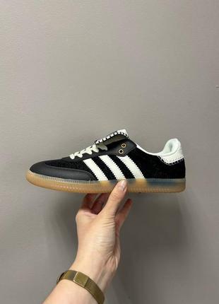 Кроссовки adidas samba х wales &amp; bonnes “ pony tonal "1 фото