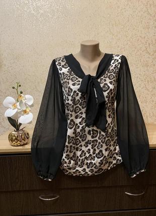 Натуральна стильна блузка 52-56