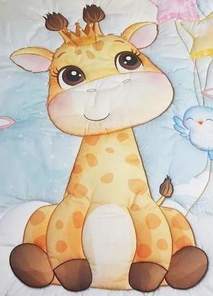 Стьобана ковдра для дитини 3 в 1 жираф kuzya production (00021733)9 фото