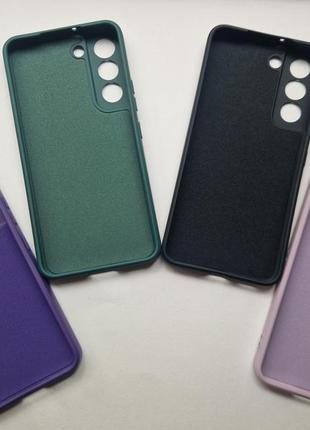 Чохли selicon case на samsung galaxy s22  з мікрофіброю2 фото