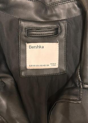 Кожаное пальто bershka2 фото