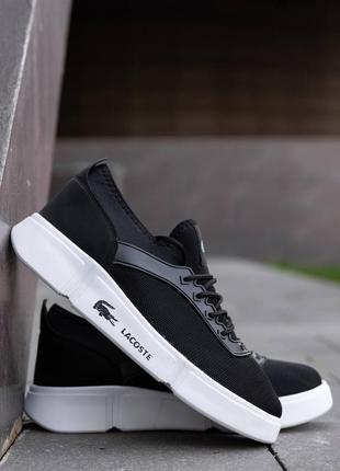 Чоловічі кросівки lacoste black white