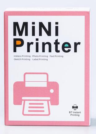 Дитячий міні-принтер портативний бездротовий акумуляторний з термодруком, блакитний6 фото