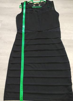 Новое кружевное ажурное черное платье6 фото