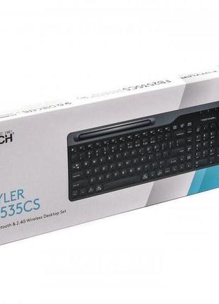 Комплект a4tech fstyler fb2535cs клавиатура с мышью, usb, цвет дымчато-серый8 фото