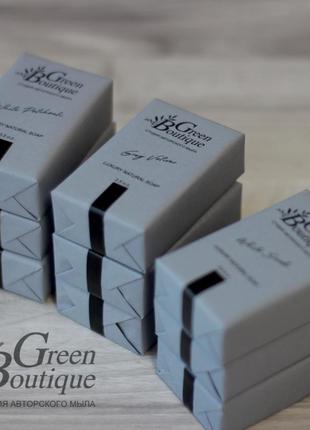 Подарочный набор парфюмированного крафтового мыла "white & gray"6 фото