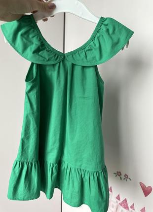 Поплиновое платье zara 12-18 мес