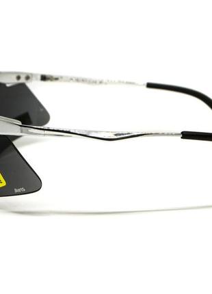 Очки защитные открытые avis lightning (gray), серые с металлическими дужками3 фото